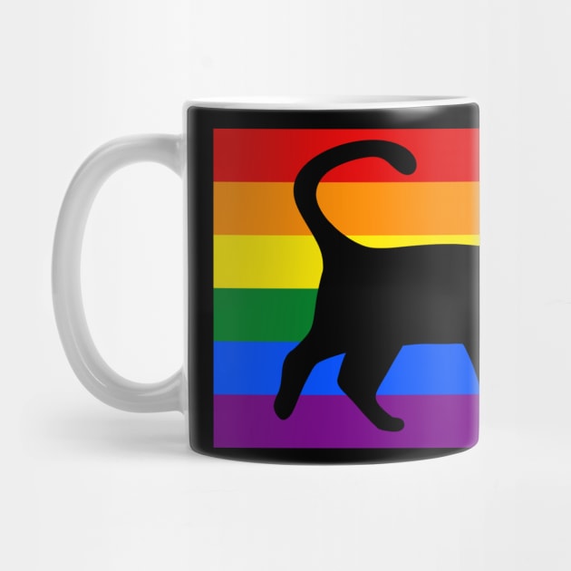 Gay Pride Cat LGBT Cats Pile Cute Anime Rainbow by Synithia Vanetta Williams